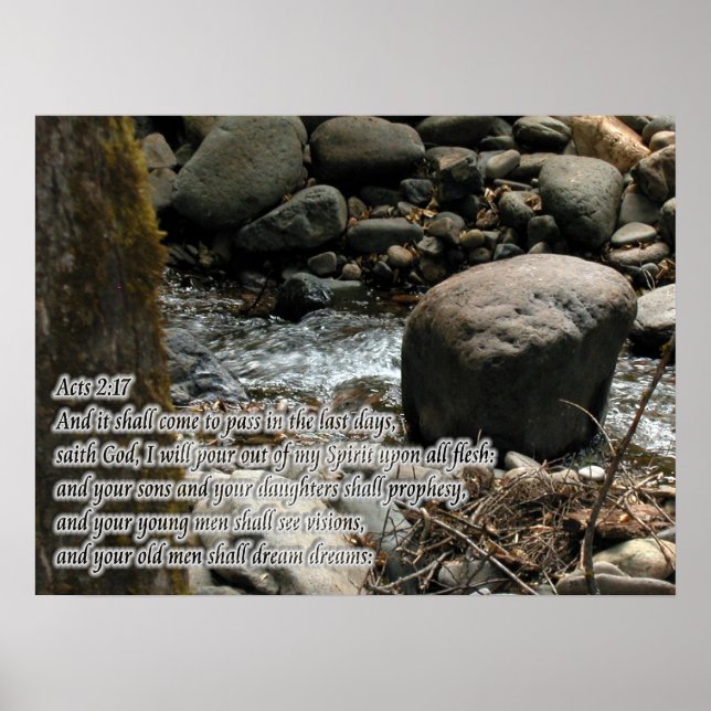 Póster Atos 2:17 Promessas (Frente)