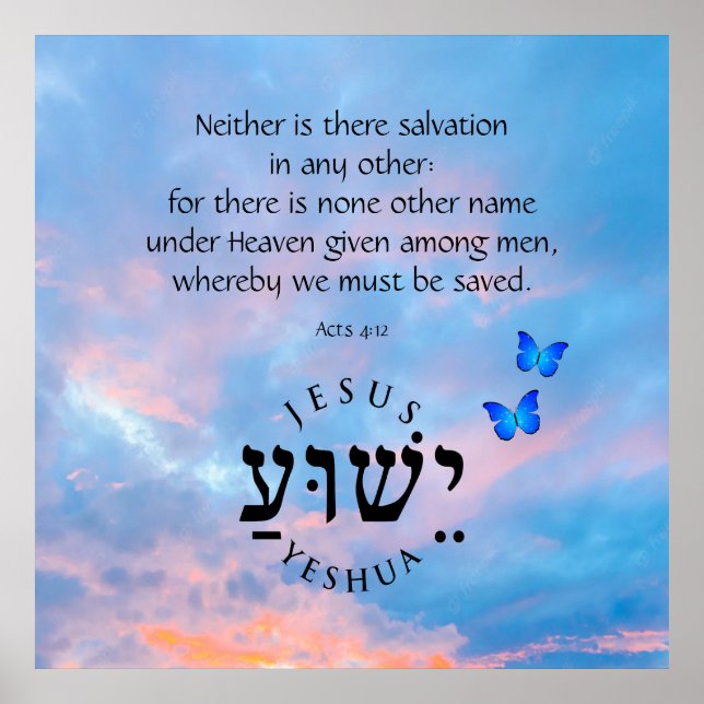 Poster Atos 4:12 (Frente)