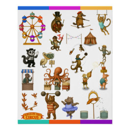 Póster Atos do Circo Dingaling Bros