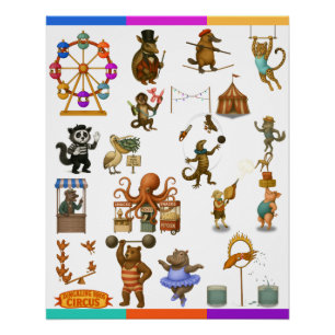 Póster Atos do Circo Dingaling Bros