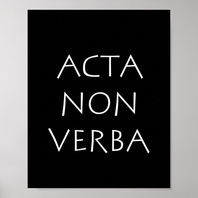 Poster Atos, não palavras (Frente)