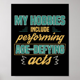 Poster Atos que Desafiam a Idade Avós Aposentados Engraça