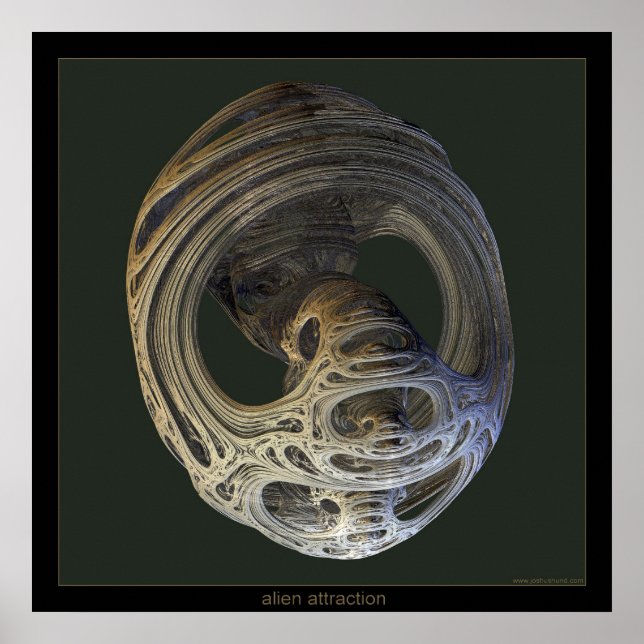 Póster atração de alienígena (Frente)