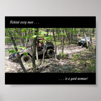 Póster Atrás de cada homem está uma boa mulher