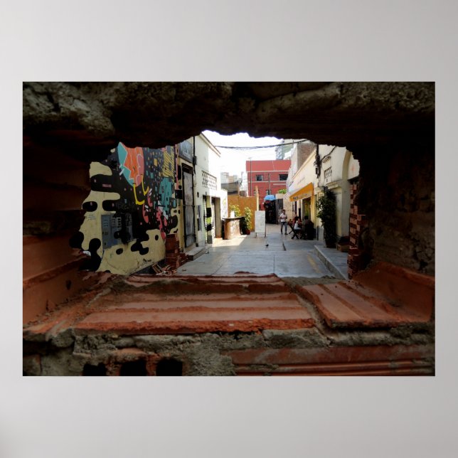 Poster Através da Construção (Frente)