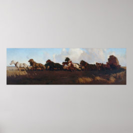 Poster Através das Planícies de Solo Preto George Lambert