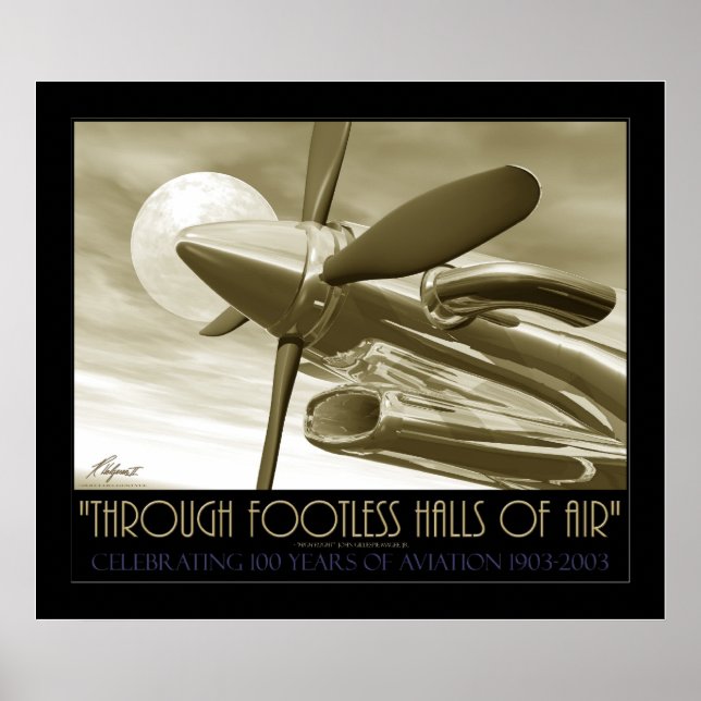 Poster Através De Calças De Ar Sem Pés (Frente)