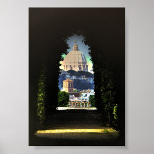 Póster Através do furo chave