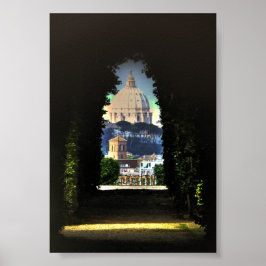 Póster Através do orifício da chave