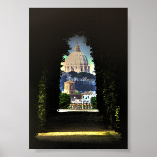 Póster Através do orifício da chave