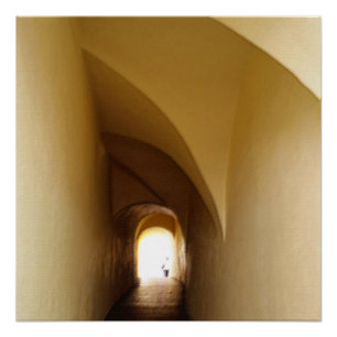 Póster através do túnel
