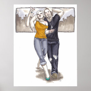 Póster Atravessar a cidade