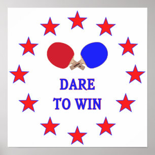Póster Atreve-se a Win Ping Pong