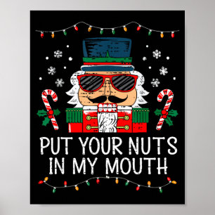 Poster Atrevido Quebra-Nozes Coloque Suas Nozes Na Minha 
