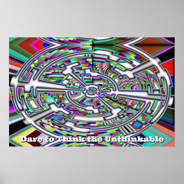 Poster Atrevo-se a pensar o impensável (mude as palavras) (Frente)