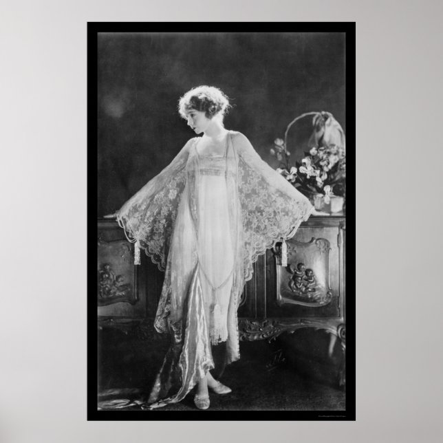 Póster Atriz Lillian Gish 1922 (Frente)