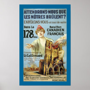 Poster Attendrons-Nous (canvas)