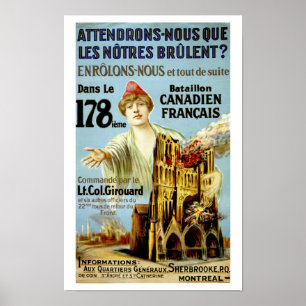 Póster Attendrons-Nous Que Les Notre Brulent