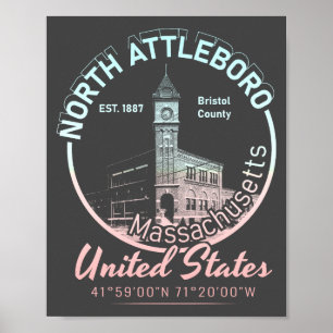 POSTER ATTLEBORO DO NORTE - MASSACHUSETOS