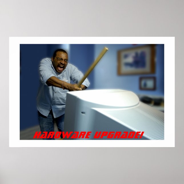 Póster Atualização de hardware! (Frente)