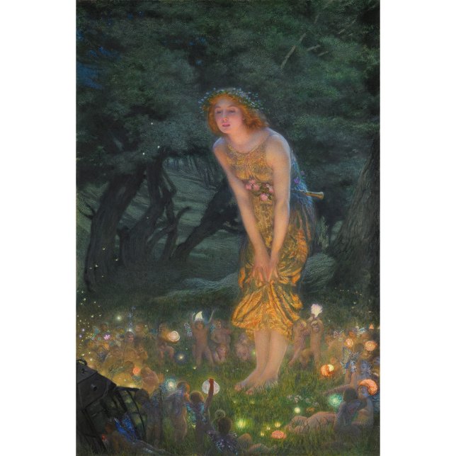 Póster Atualização Edward Robert Hughes MidSummer Eve CC1 (Criador carregado)