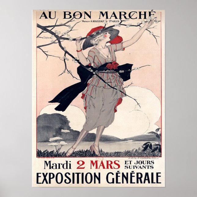 Póster Au Bon Marche (Frente)