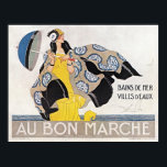 Poster Au Bon Marche - Vintage Fashion Art Deco<br><div class="desc">Transporte-se ao glamour dos anos 20 ruidosos com o nosso poster vintage meticulosamente trabalhado, "Au Bon Marche", de René Vincent, agora disponível num espantoso design de Arte Deco. Mergulhe em seu entorno na sofisticação de uma era passada, aprimorada digitalmente com detalhes e resolução de alta qualidade. Perfeito para aqueles com...</div>