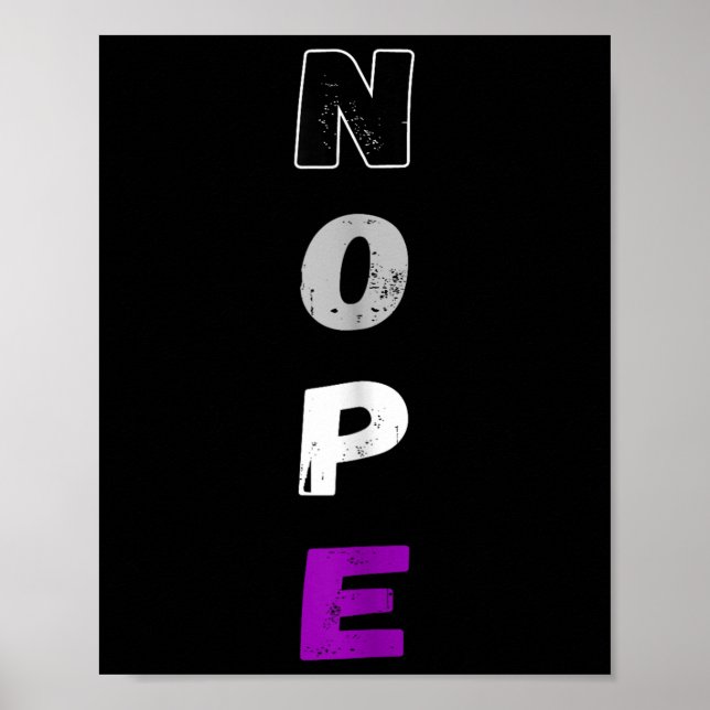 Poster Aual Nope Ace Pride Sinalizador Auality Lgbt Comun (Frente)