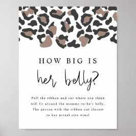 Poster AUBREE Leopard Imprime quão grande é seu jogo de b