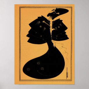 Póster Aubrey Beardsley desenho de Salome