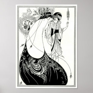 Poster Aubrey Beardsley Peacock Skirt
