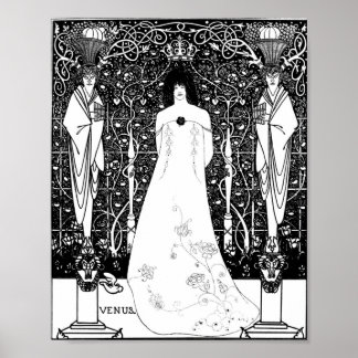 Póster Aubrey Beardsley Venus Entre Deuses Terminais