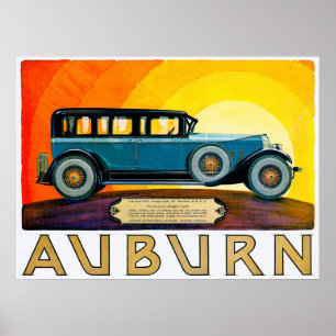 Poster Auburn ~ Vintage Motor Car Advertiment