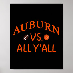 Poster Auburn Vs. All Y Pegbyll Bysketbyll