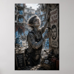 Poster Audácia / Trabalhador de Teatro / Edifício de Apar