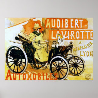 Póster Audibert et Lavirotte Automobiles.
