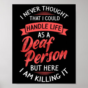 Poster Audição ASL Perda de Consciência e linguagem de si