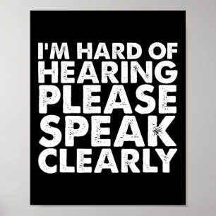 Poster Audição Surda Diminuiu A Linguagem De Sinal Asl