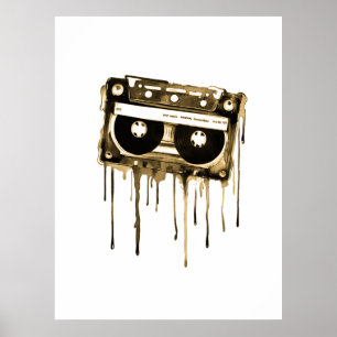 Poster Audiocassete de Vintage
