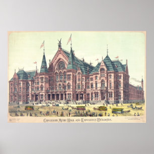 Póster Auditório 1879 de Cincinnati