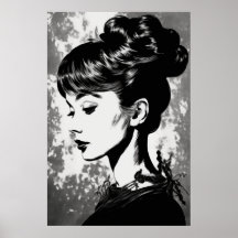 Audrey Hepburn Inspirou o Retrato Glamor