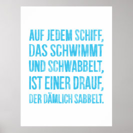 Poster Auf jedem Schiff