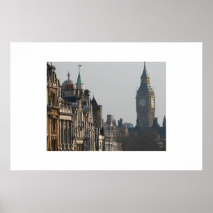 Poster Auges de Big Ben sobre a skyline