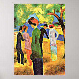 Poster August Macke - Mulher em Verde