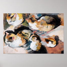 Poster August Macke's Katzenstudien (Estudo de um Gato) 1