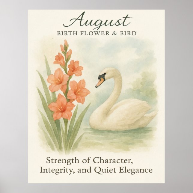 Poster August Swan Scripture Christian Inspirational  (Frente)