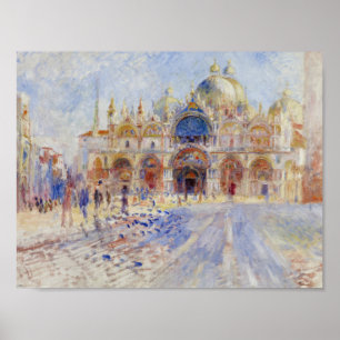 Póster Auguste Renoir - a praça San Marco, Veneza