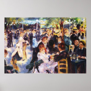 Póster AUGUSTE RENOIR - Dança no la Galette de Le moulin