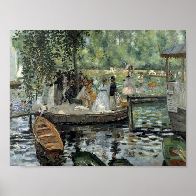 Póster Auguste Renoir - La Grenouillere (Frente)