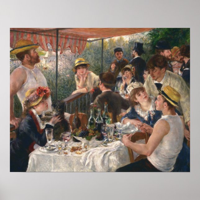 Póster Auguste Renoir, Luncheon do Partido Barco (Frente)